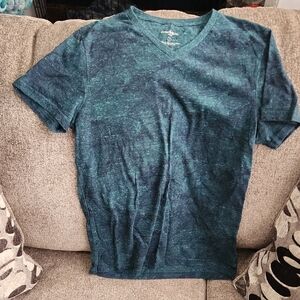 Men's Blue V-Neck T-Shirt